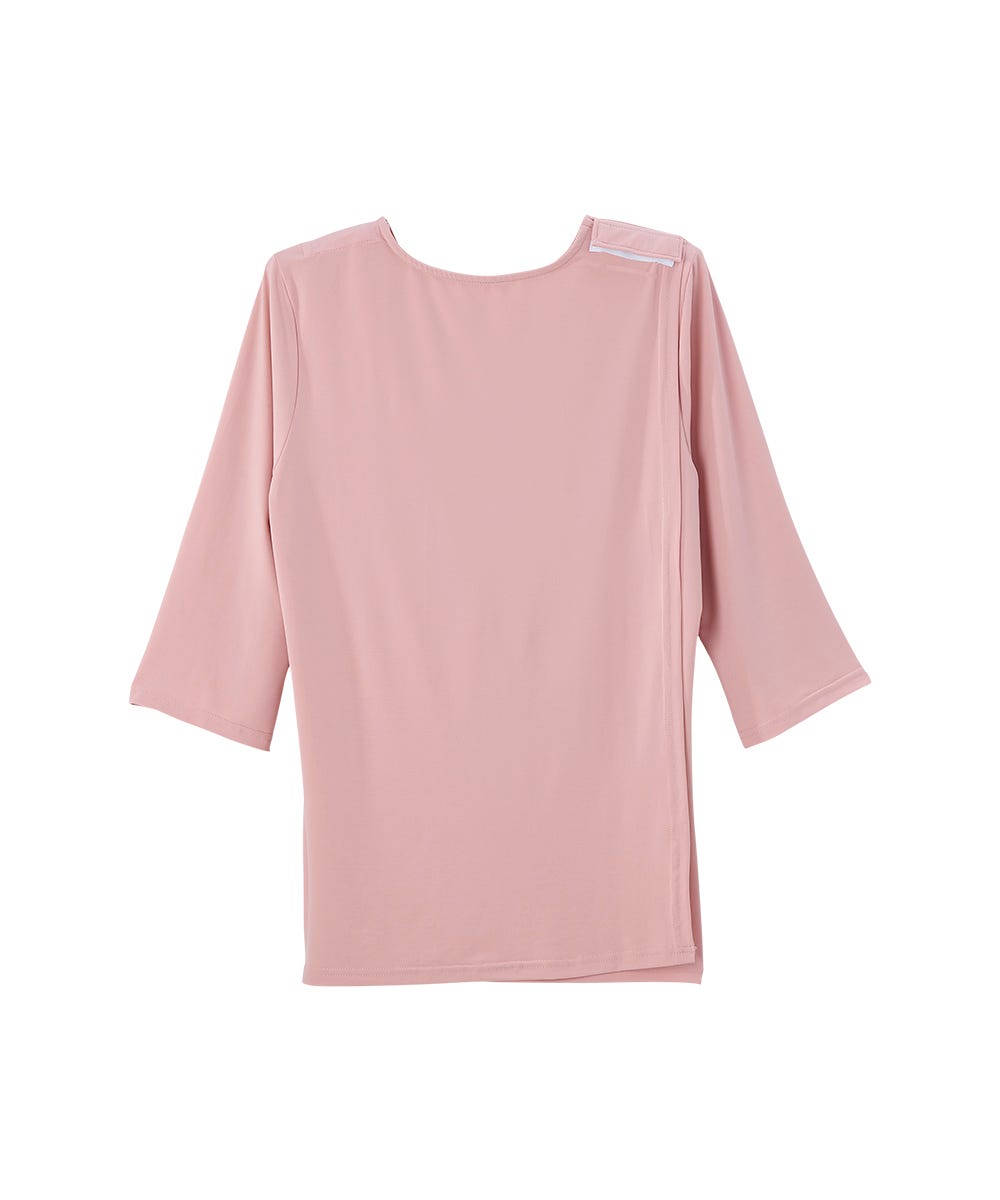 Women's Open Back Crepe V-Neck Top