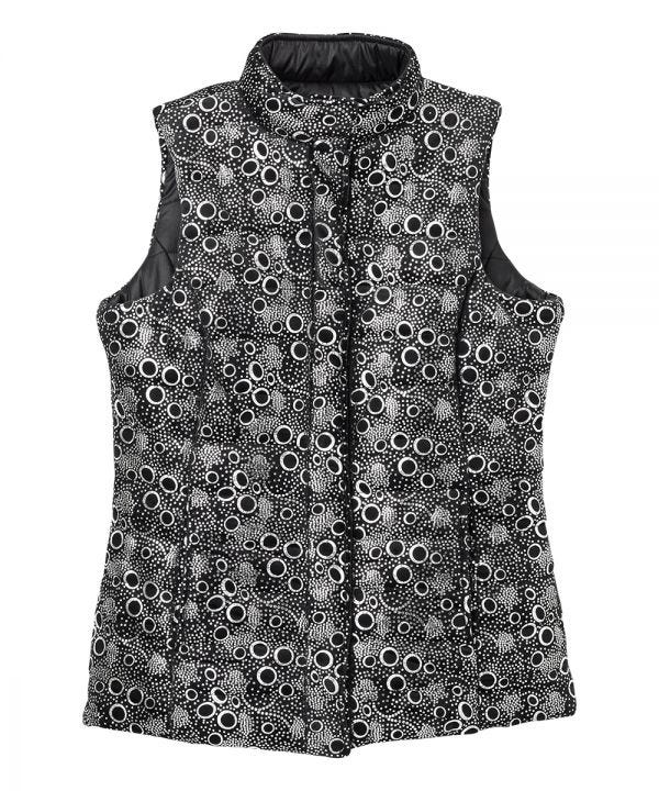 Women's Reversible Magnetic Snap Front Puffer Vest