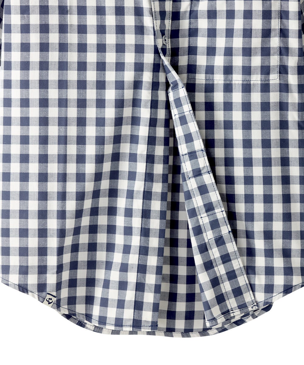 Magnetic Buttons Mens Short Sleeve Shirt