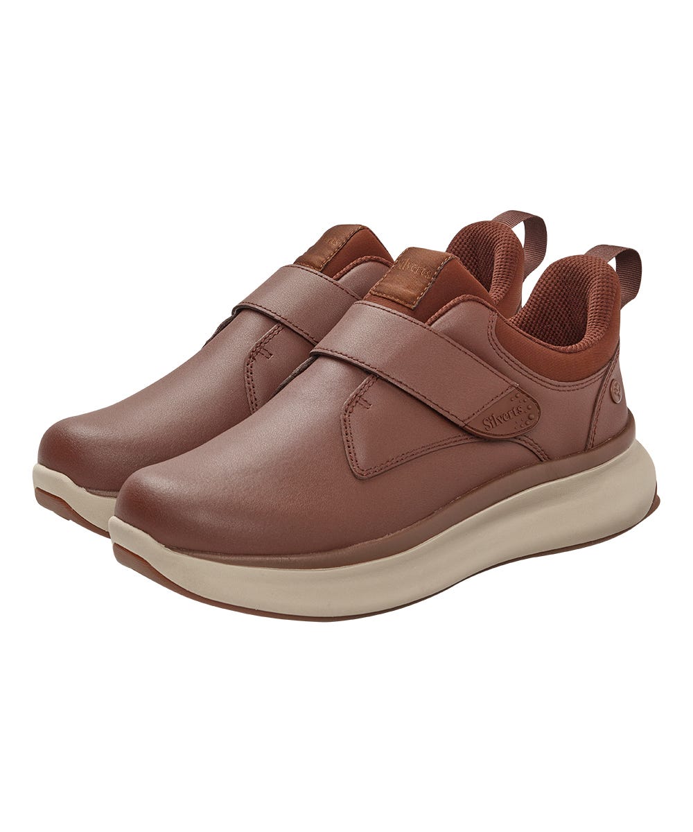Men’s Single Strap Walking Shoes – Adjustable Fit (Regular to Extra Wide)