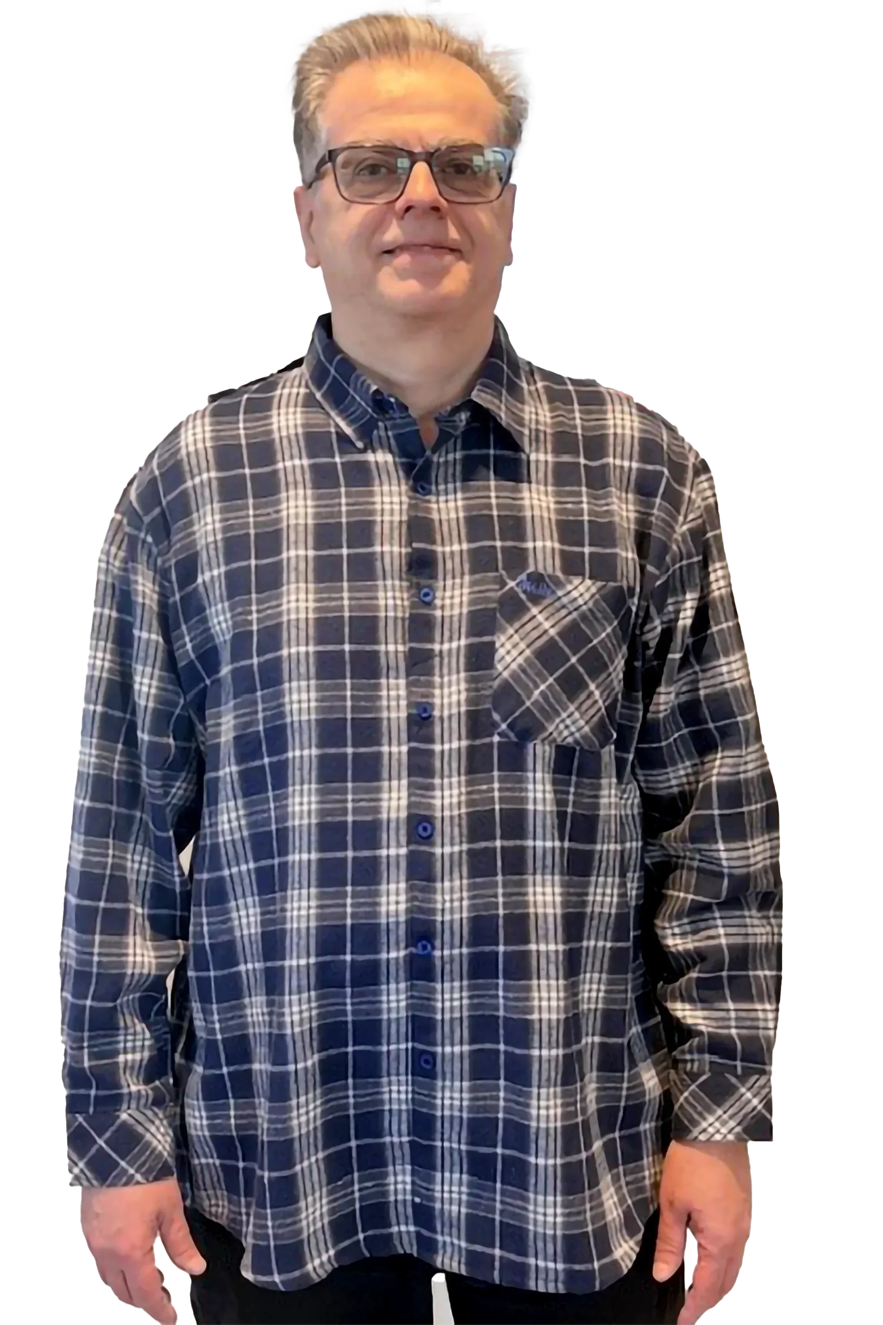 Adaptive Shirt for Men - Theo | Navy