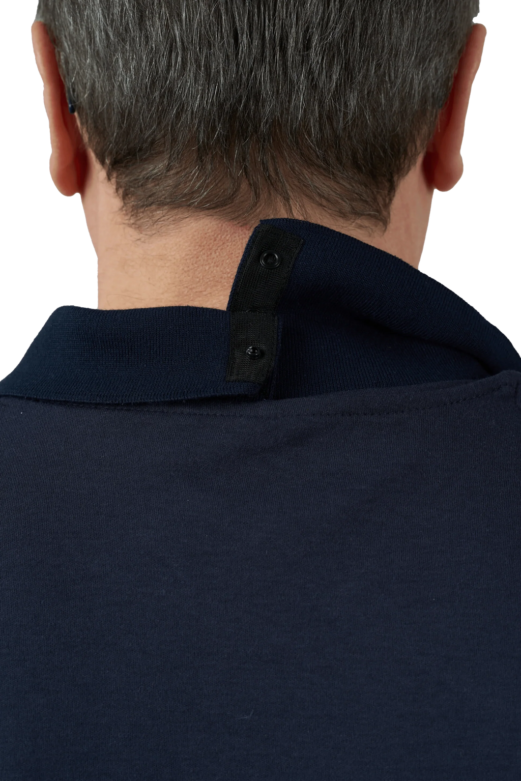 Thomas Long-Sleeved Adaptive Polo Shirt | Navy