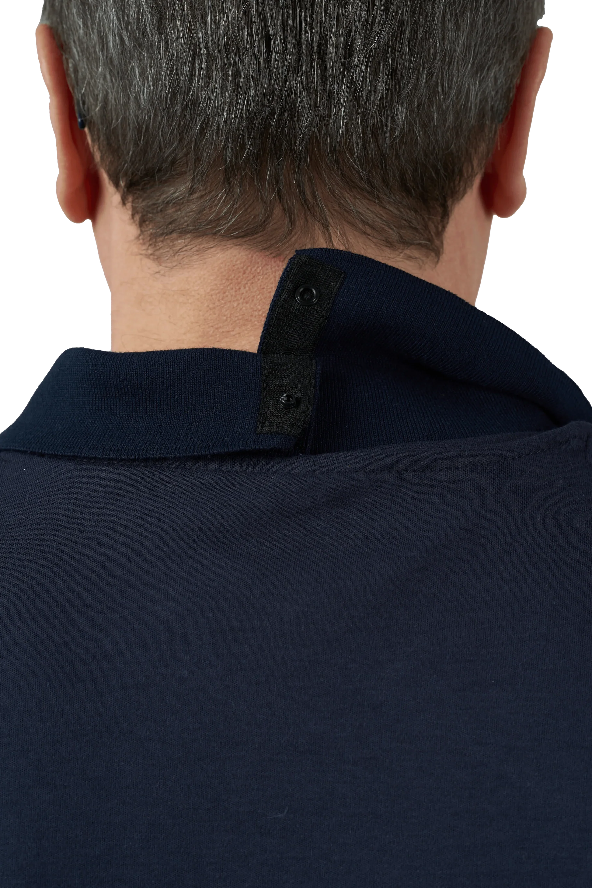 Thomas Long-Sleeved Adaptive Polo Shirt | Navy
