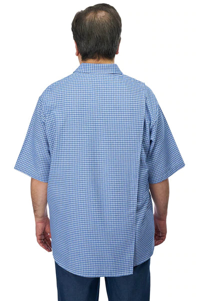 Paolo Adaptive Shirt for Men - Blue | Purple
