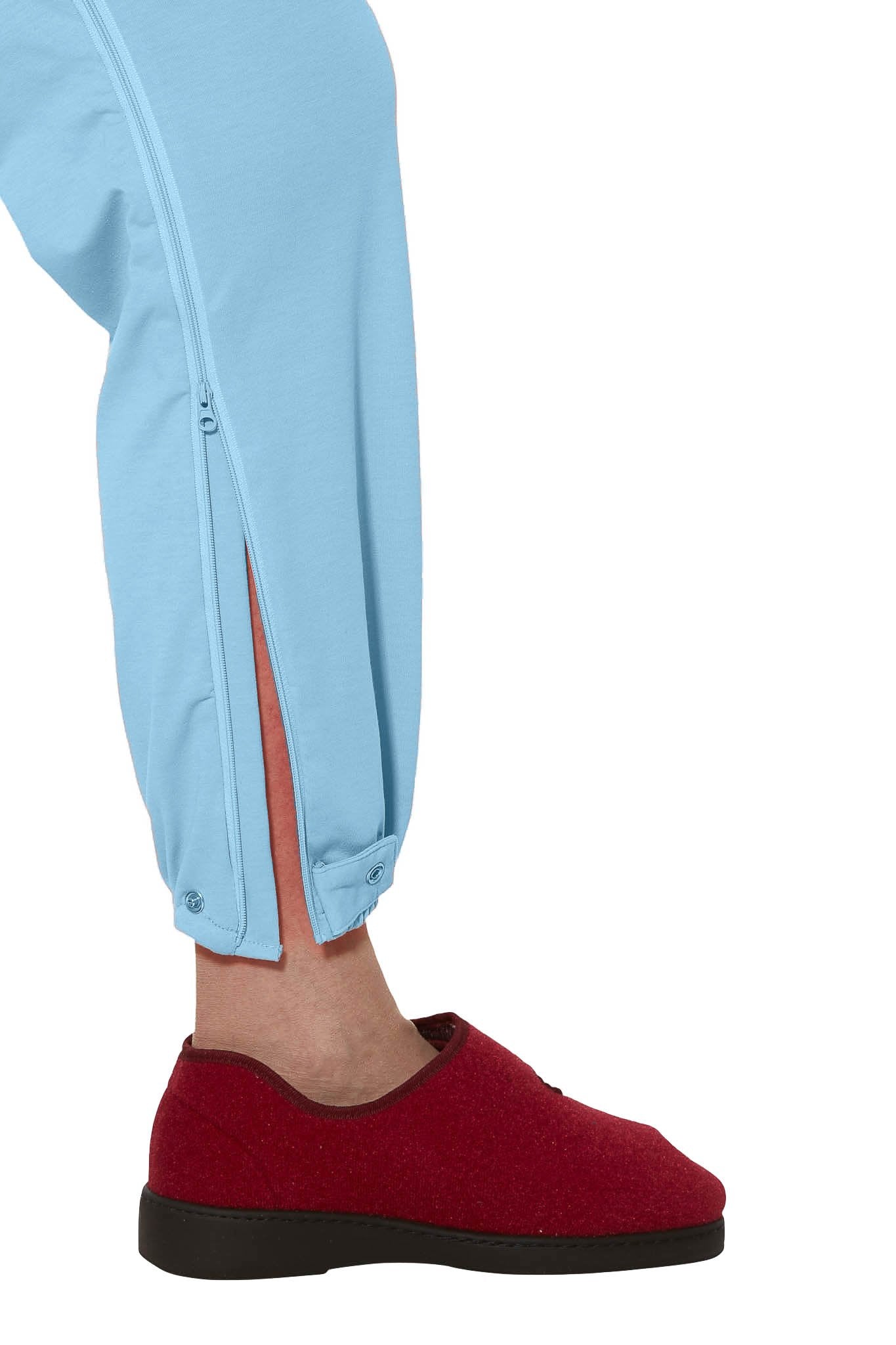 Carrie - Anti-Strip Dignity Jumpsuit for Women | Blue & Pink