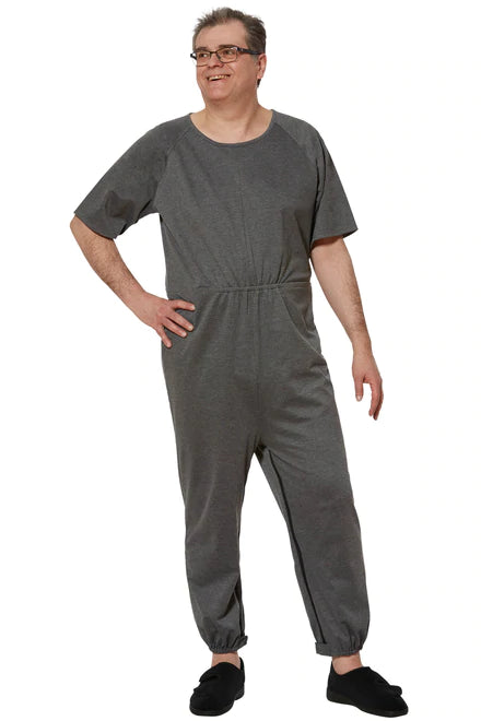 Bobby - Anti-Strip Dignity Jumpsuit for Men | Navy, Grey, Teal|