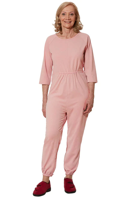 Carrie - Anti-Strip Dignity Jumpsuit for Women | Blue & Pink