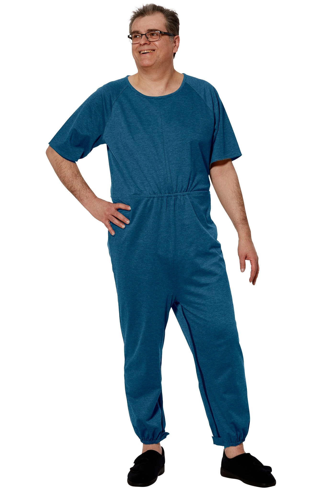 Bobby - Anti-Strip Dignity Jumpsuit for Men | Navy, Grey, Teal|