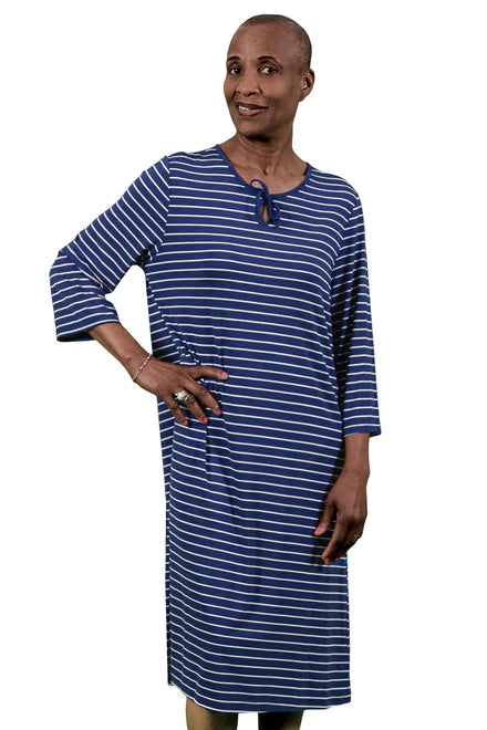 Adaptive Nightgown for Women -  Lea | Indigo