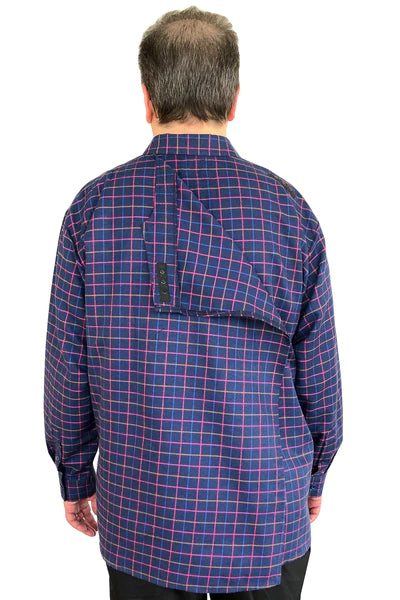 Adaptive Shirt for Men - Theo | Navy