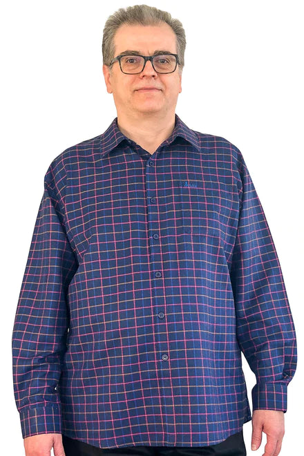 Adaptive Shirt for Men - Theo | Navy