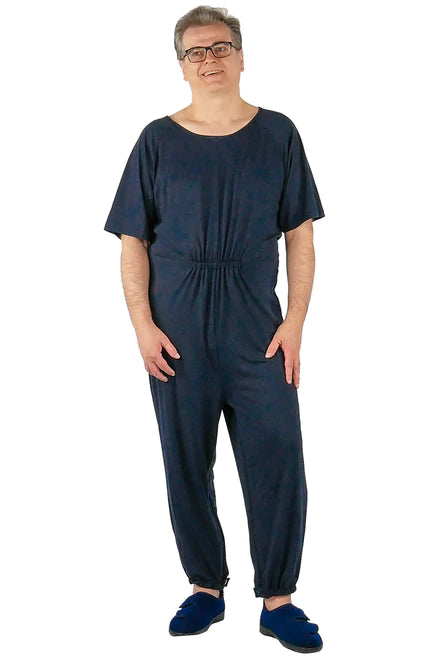 Bobby - Anti-Strip Dignity Jumpsuit for Men | Navy, Grey, Teal|