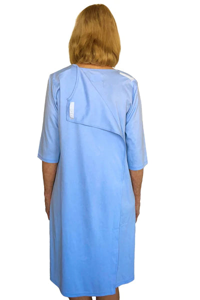 Olivia-Adaptive Nightgown | Blue & Pink