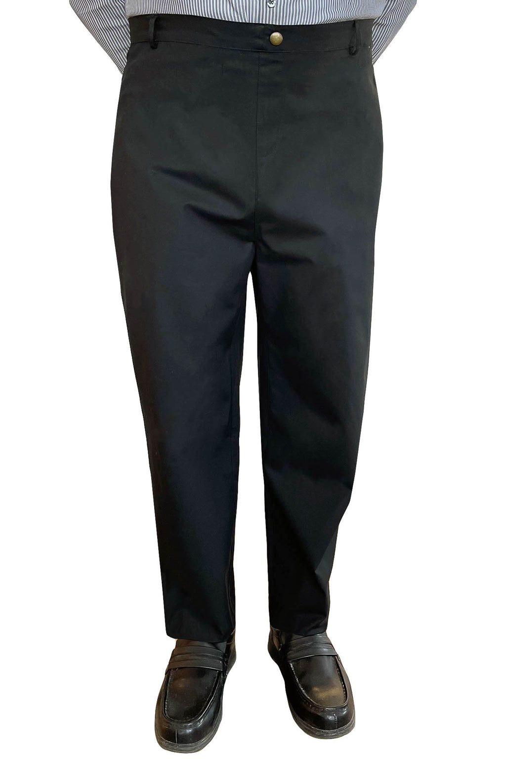 Chris - Back-Panel Adaptive Pants for Men | Black & Blue