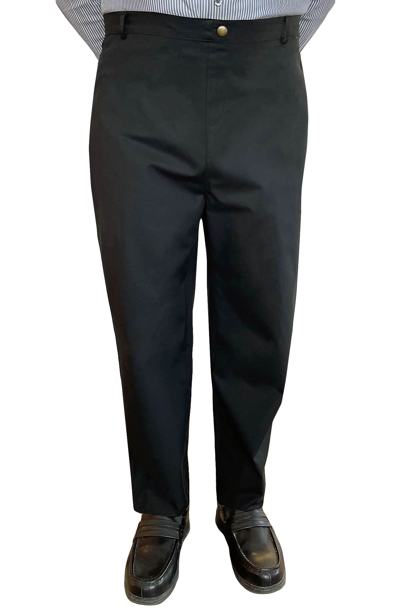 Chris - Back-Panel Adaptive Pants for Men | Black & Blue